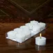 Ivory Beeswax Tea Lights, Pack/10 - (4-6 hrs)