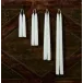 Ivory Beeswax Tapers, Pair