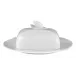 Waves Relief White Butter Dish L 22 cm