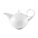 Waves Relief White Teapot V 0