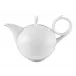 Waves Relief White Teapot V 1