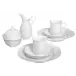 Waves Relief White Coffee Set