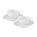 Waves Relief White Tea Cup Set