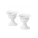 Waves Relief White Egg Cups Set