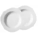 Waves Relief White Soup Plate Set