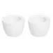 White Egg Cups Set