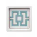 Royal Palace Miami Style with Red Contour Dish 9 X 9 cm