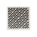 Royal Palace Black with Golden Contour, White Rim Platter