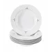 Noble Blue Gourmet Plate Set Flower Branches