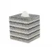 Biarritz Silver Trim Square Tissue Holder (5.75"L x 5.25"W x 6"H)