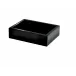 Ice Black Lucite  Soap Dish (4.25"W x 5.5"L x 1.5"H)