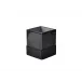 Mack Black Enamel/Black Mesh Tall Square Container (3.75"W x 3.75"L x 5"H)