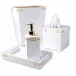 Hampton Pure Enamel/Gold Trim Bath Accessories