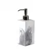 Lava/Explosive Pure White/Silver  Lotion/Soap Dispenser (2.75"W x 8.25"H)