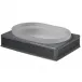 Le Mans Graphite  Rectangular Soap Dish (5.5"L x 4"W x 1.5"H)