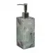 Taj Gemstone Fluorite  Lotion/Soap Dispenser (3"L x 3"W x 8.5"H) Silver Pump