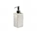 Aero Gravel Enamel/Silver Lotion/Soap Dispenser (2.75"W x 8.25"H)