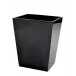 Ice Black Lucite  Wastebasket + Liner (7.5"W x 9"L x 11.25"H)