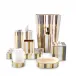 Catalina Natural/Gold Coordinated Enamel Stripes Bath Accessories