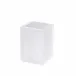 Ice Frosted Snow Lucite  Brush Holder (3"W x 4.75"H)