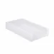 Ice Frosted Snow Lucite  Flat Towel Holder/Small Tray (5.5"W x 9.75"L x 1.75"H)