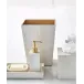 Pacific Wintersky Enamel/Gold  Trim Small Metal Lotion Pump (3.25"W x 7.75"H)