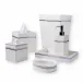 Resort Pure Enamel/Silver Trim Bath Accessories