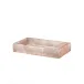 Taj Premium Gemstone Rose Quartz  Flat Towel Holder/Small Tray (10"L x 6"W x 2"H)