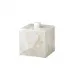 Taj Gemstone Milky White Quartz  Square Container (4"L x 4"W x 4"H)