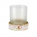 Valencia Ballerina Gold Enamel/Golden Shadow Swarovski Crystal Trim  Round Tumbler (3.25"W x 3.75"H)