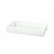 Ice White Lucite  Flat Towel Holder/Small Tray (5.5"W x 9.75"L x 1.75"H)