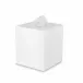 Ice White Lucite  Square Tissue Holder (5.75"W x 6.5"H)