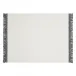 Fringe White and Navy Set of 4 Placemats 14 x 20 in