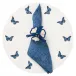 Mayfair Blue Set of 4 Placemats 16 in Round