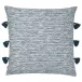 Mar Blue and White Tweed Pillow 22 x 22 in