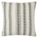 Ombre Black and White Pillow 22 x 22 in