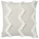 Terra Beige and White Pillow 22 x 22 in