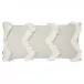 Terra Beige and White Pillow 12 x 24 in