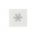 Snowflake Silver Cocktail Napkins 6 x 6 in