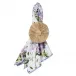 Cassis White and Lavender Multicolor Set of 4 Napkins 20 x 20 in