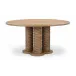 Treccia Oak Round Dining Table
