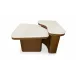 Abi Beige Cosmos Marble Nesting Coffee Table