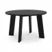 Delta Round Outdoor Dining Table Black