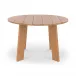 Delta Round Outdoor Dining Table Natural