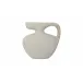 Vila Cream White Sculptural Vessel 9.5in