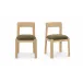 Oli Dark Green Dining Chair Set of Two