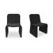 Ella Charcoal Outdoor Dining Chair Set of Two