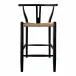 Ventana Counter Stool Black and Natural