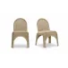 Kendall Natural Outdoor Dining Chair Set of Two