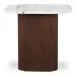 Dash Accent Table White Calacatta Marble